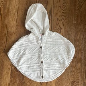 EUC Gymboree Girls Hooded Poncho Cape